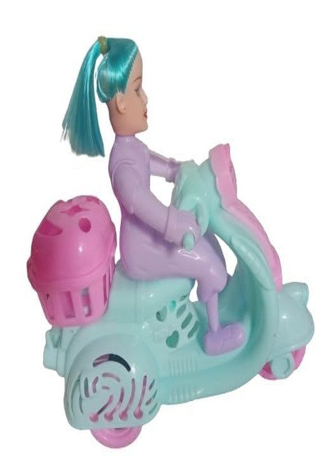 ZOKCY Combo ( 1 Cute Scooty Doll + 1 Cute Dancing Doll ) Cute Dancing Doll Toys Toy for Kids/Plastic Scooty Driver Toy for Kids/Dancing Doll with Key Operator - Image 4